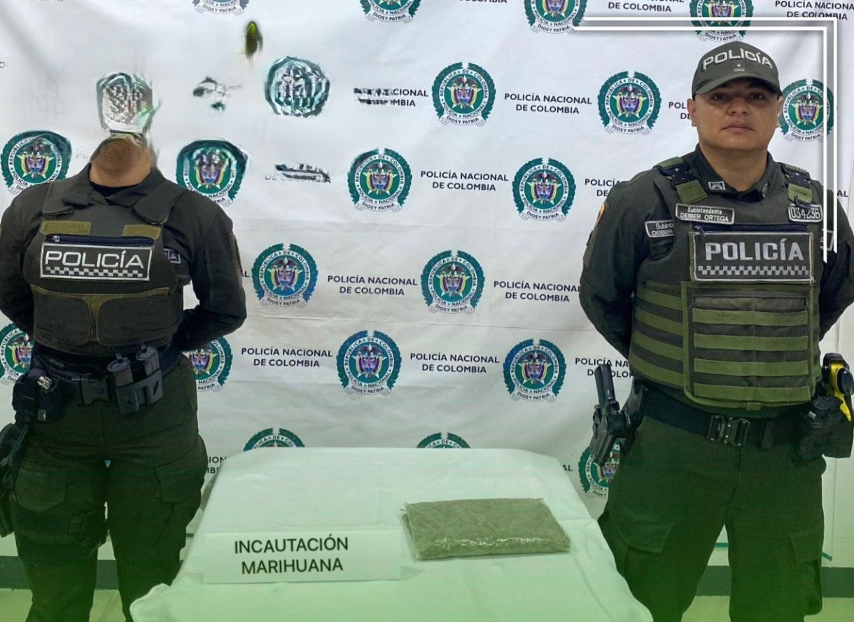 Incautan cerca de 500 gramos de marihuana en el municipio de Carepa